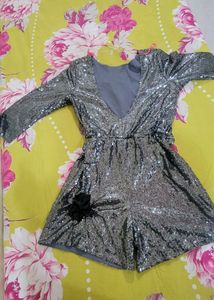 Its Short Sequined Jumpsuit /playsuit