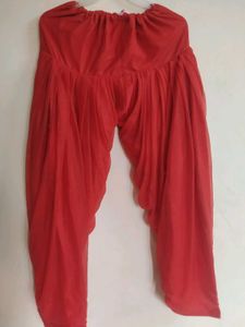 Beautiful Red Short Kurti With Dhoti Salwar ❤️‍🔥