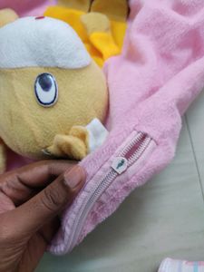 Soft Toy With Pink Storage