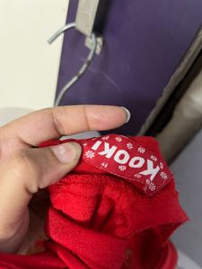 Pintrest Korean Red Jumper Dress