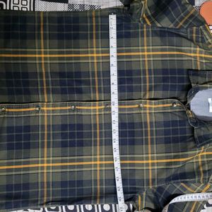 Jack &amp; jones Olive Green Plaid Shirt