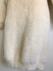 Turtleneck Long Fluffly Sweater Dress