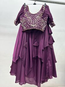 Elegant Purple Lehenga Choli
