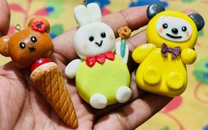 Handmade Clay Charms/Keychains.