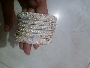 White Bangles Set