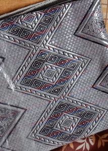 Silver Patterned bedsheet