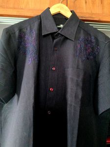 Black Party Wear Shirt size 42 almost new