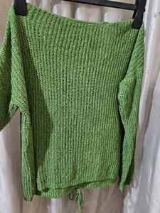 Green Knit Top