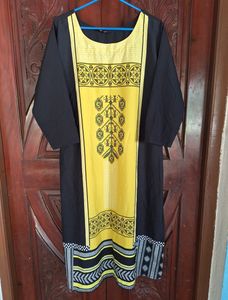 Black Kurta In 4XL Size