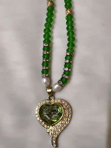 Green Beaded Necklace