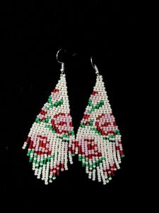 Earrings (Roses and Leaves)