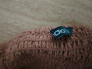 Rust Textured Square Neck Puff Sleeve Crop Top