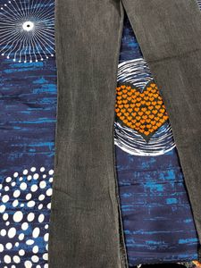 Dark Grey Flared Jeans (high Rise)