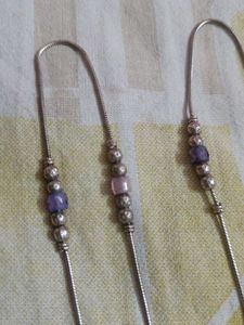 Silver Anklet With Adjustable Feature