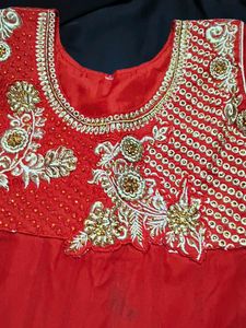 Red Embroidered Lehenga Choli