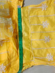 Yellow Embroidered Lehenga Choli Set