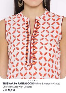 Pure Cotton Kurta From TRISHAA By Pantaloons