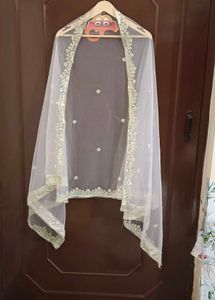 Baby Pink And White Festive Suit