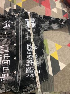 black denim shirt