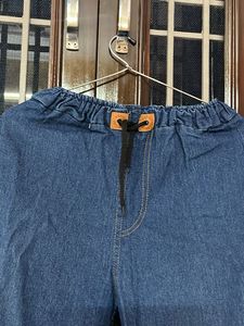 Denim Flare Cropped Pants