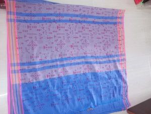 New Blue Pure Cotton Saree..