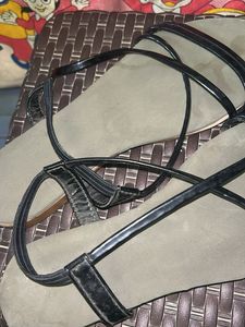 Black Strappy Flat Sandals – Comfortable &amp; Stylish