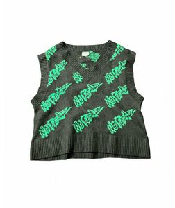 h&m-NO FEAR oversized sweater vest.