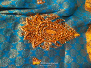 Krishna Blue Colour Pattu Saree And Blouse