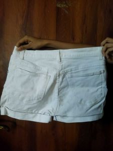 Cute White Denim Shorts