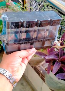 plastic Masala Spice Box 4 Sections