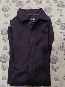 Men's Casual Purple Shirt