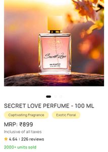 Body Cupid &#34;Secret Love&#34; Perfume