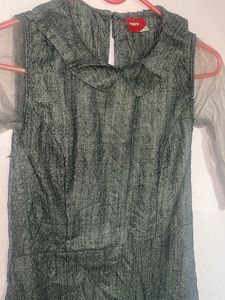 Grey western top