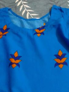 Stylish Blue Kurta with duppata