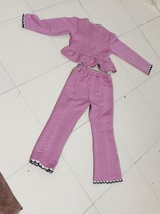 Pink Knit Two-Piece Set