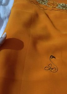 Elegant Orange Saree