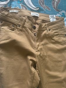 Jack & Jones Khaki Slim Fit Jeans