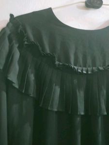 Black Ruffle Top