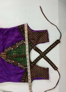 Purple Embroidered Kurta Set