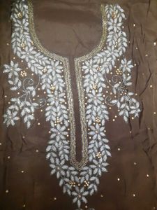 Pure Chinon Hanwork Heavy Party Wear Suit