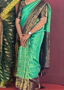 Teal Blue Sari Blouse