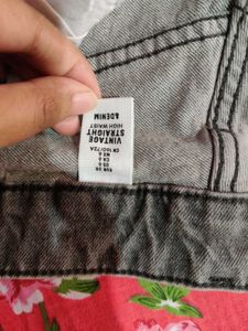 H&amp;M Vintage Straight Jeans High Waist