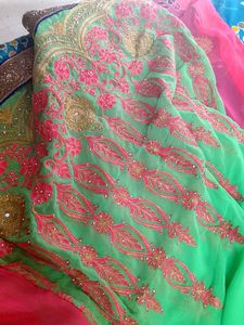 Fancy saree Half and Hal