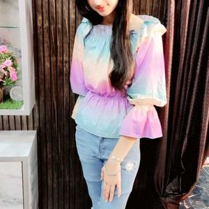 Colorful Ombre Top
