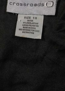 Black Textured Long Sleeve Top