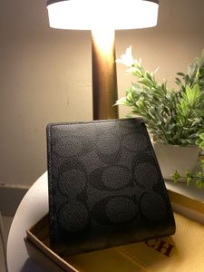 Coach Black Leather Wallet ( Men&#39;s)