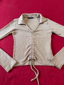 Trendyol Drawstring Full Sleeves Top