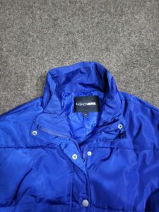 FASHION NOVA Blue Puffer Jacket