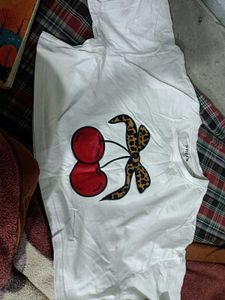 Cute Cherry Print Crop Top