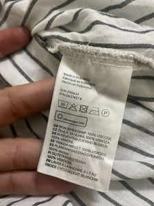 H&amp;M Striped Line Soft Tunic Top